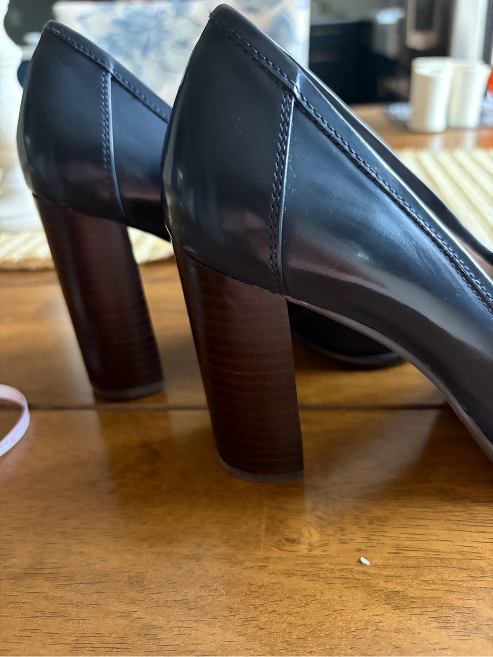 Navy Blue Nine West Heels - Picture 8 of 10
